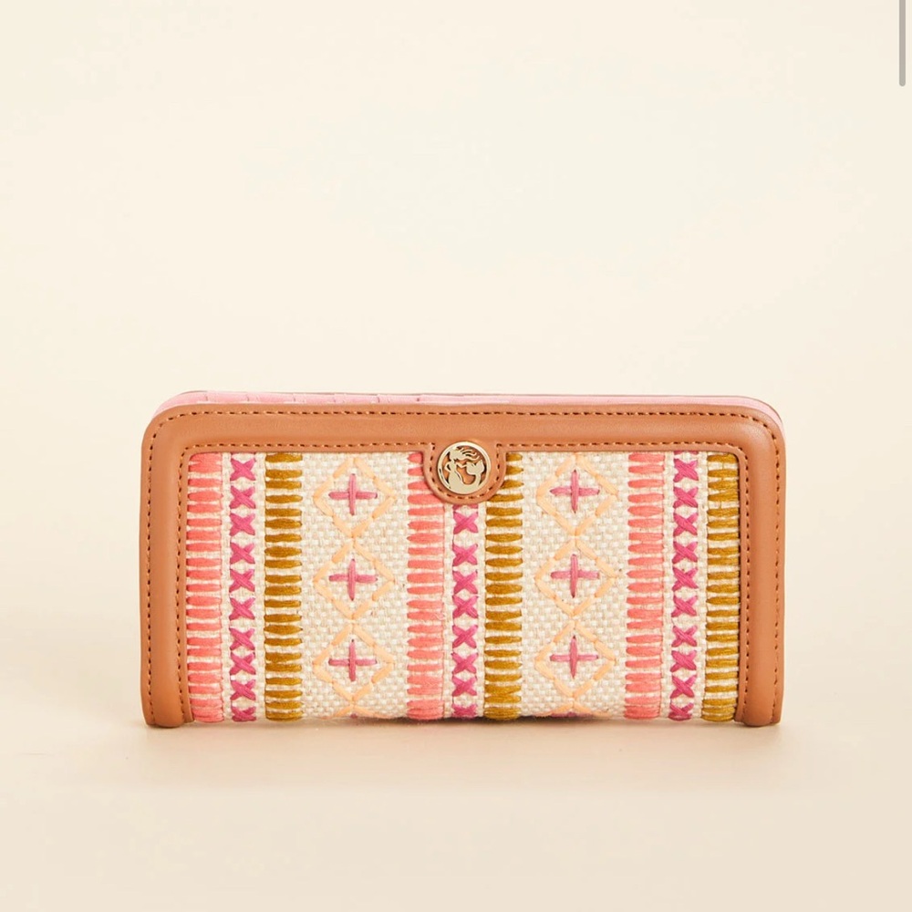 NWT SPARTINA Small Snap Wallet Callawassie Pineapple **ONLY 1 LEFT**